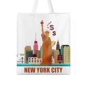 New York City Tote Bag with Colorful Skyline (Filled With Souvenirs & More) New